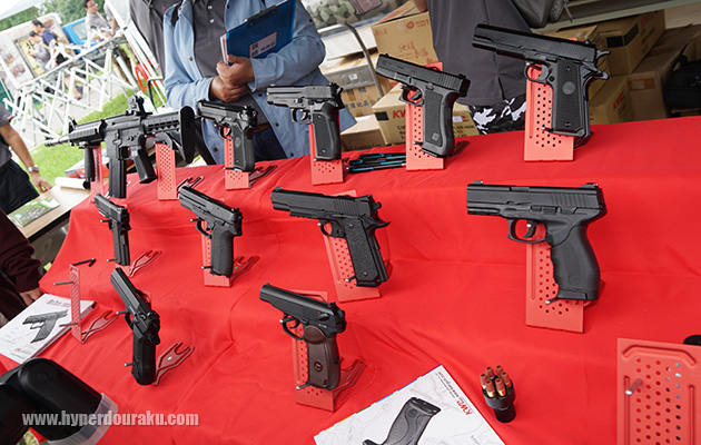 ハンドガンのラインアップ