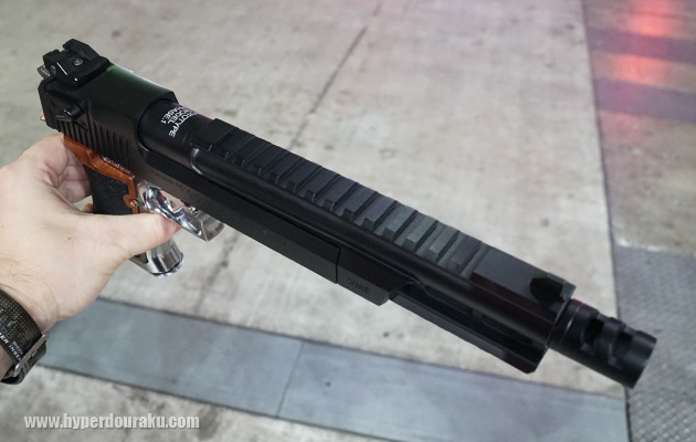 10インチスライドにはピカティニーレール