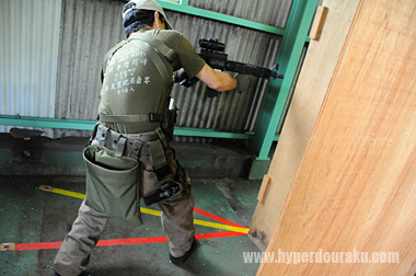 左から再び前方のターゲット3枚をカッティングパイ