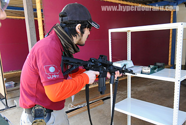 弾速測定の様子