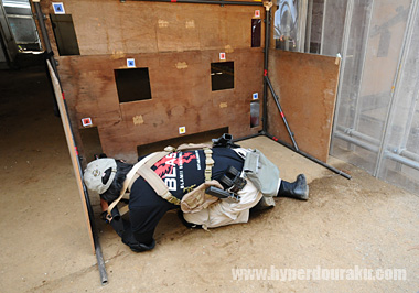 6つのターゲットを決められた順序で撃つ