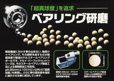 真球精度を追求した直径5.95mm±0.01