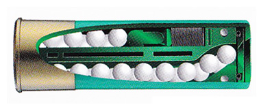 ショットシェルの中