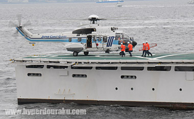 ちくぜんの後部甲板へ