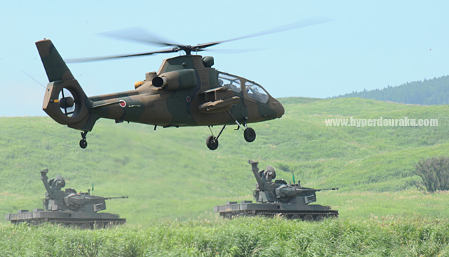 OH-1観測ヘリ 87式自走高射機関砲