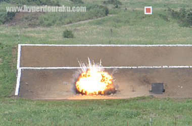 個人携帯対戦車弾の着弾