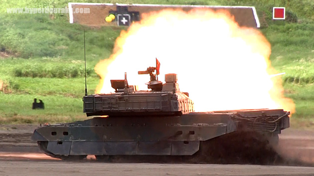 44tの車体を軽々と翻して2発目を射撃