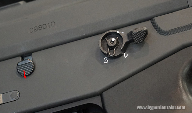 右面にもセレクターレバー