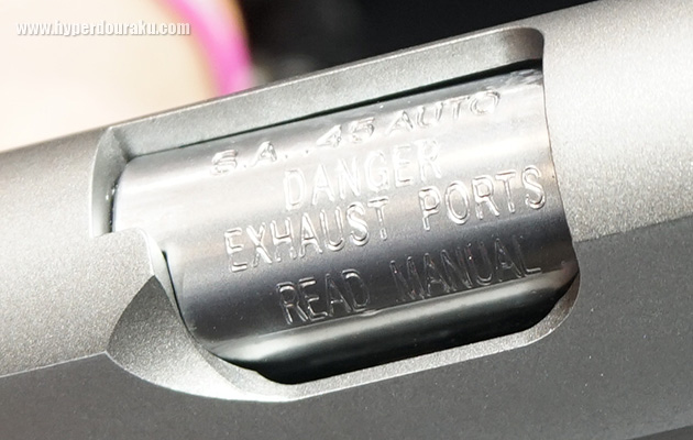 チャンバー部の刻印