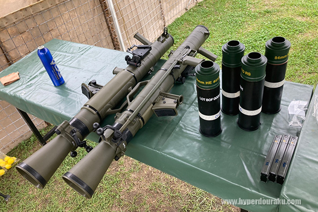 屋外の試射スペース