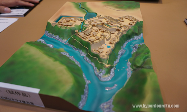 周辺地形も含めてジオラマ化