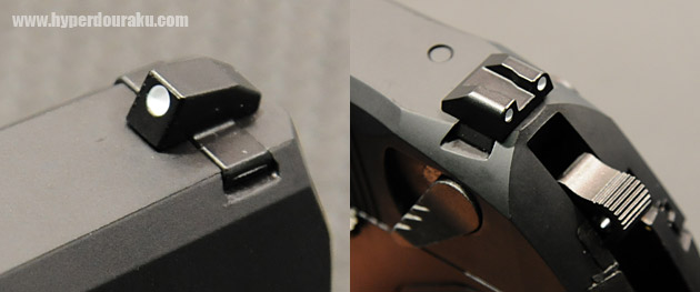 フロントサイトと、リアサイト