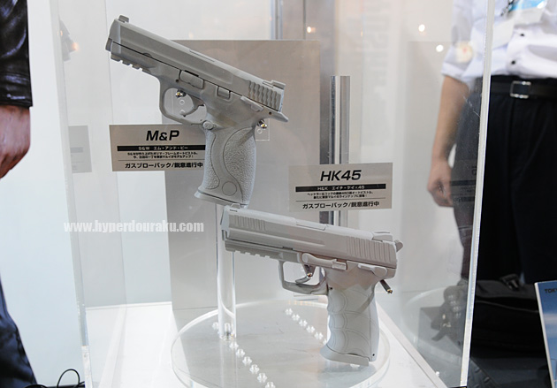 M&PとHK45のガスブロはまだモックアップ