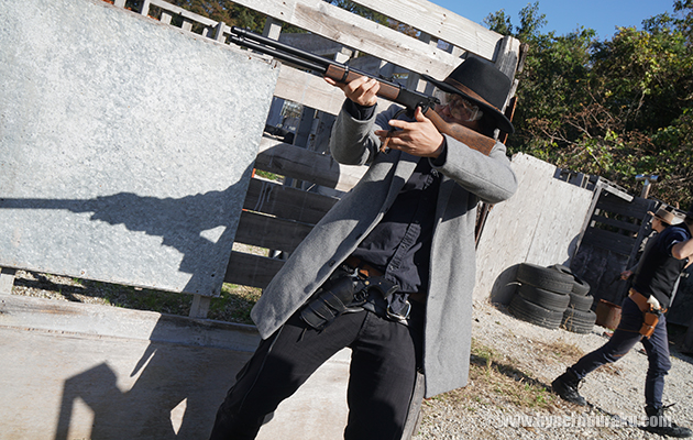 ウィンチェスターのレバーアクションライフル