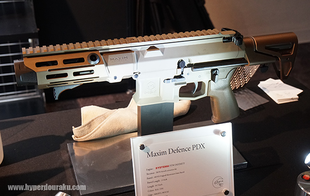 MOVEのブースではMAXIM DEFENCE PDX