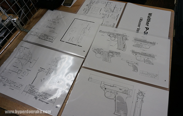 ワルサーP-38の図面