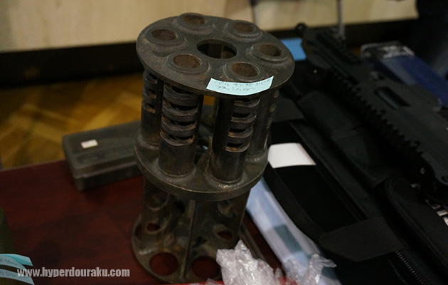 M61バルカン砲の実物フラッシュハイダー