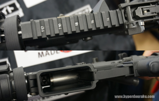 トップレールにはレーザー刻印