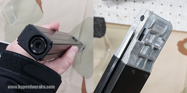 ガスはマガジン内に2本装填