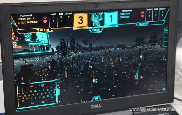 未来の都市上空