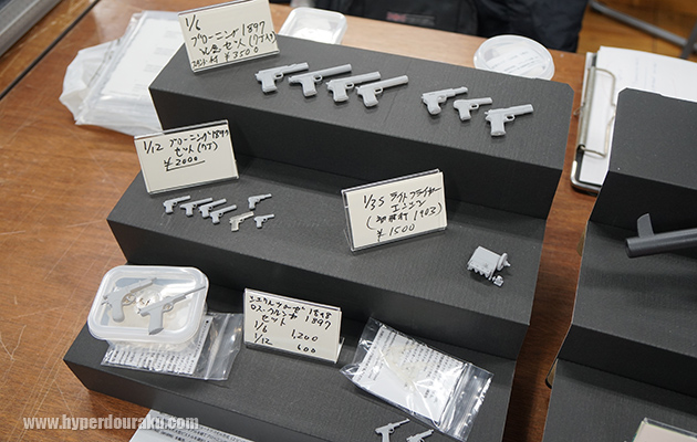 1/6、1/12サイズのミニチュアモデル