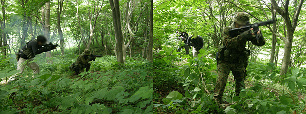 サバイバルの基礎知識を訓練