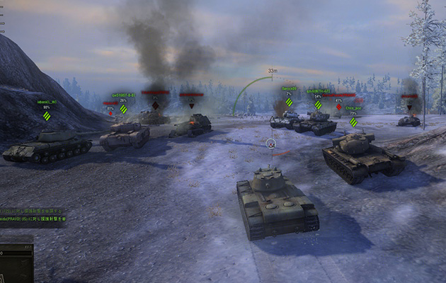 戦闘は15両vs15両のバトル