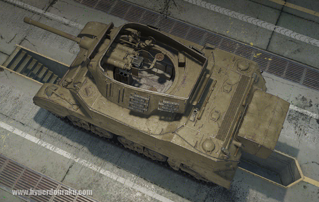 オープントップの旋回砲塔