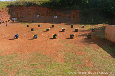 レンジ中央の広々した空間
