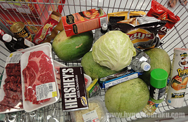 ショッピングカートの中身