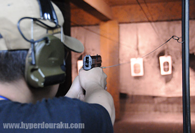 A3サイズのターゲットペーパー　約10mの距離