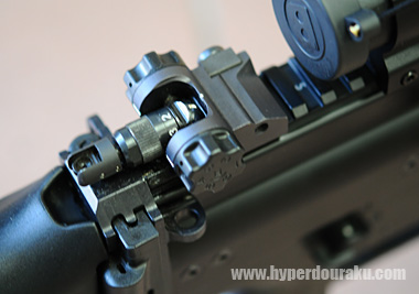 可倒式のリアサイト