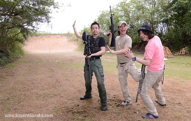 ワールドガンのシューティングレンジ