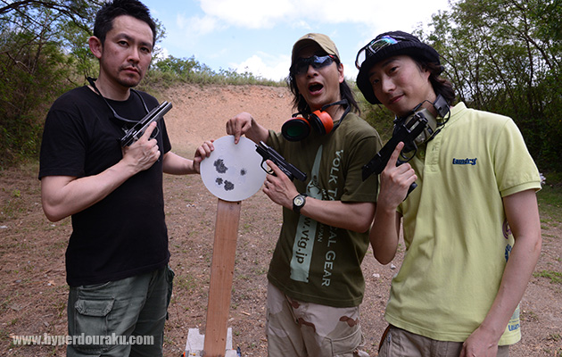 10mの距離で射撃対決