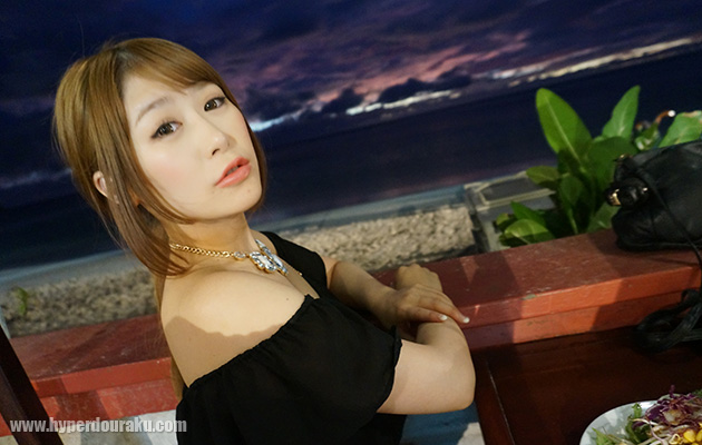 砂浜沿いのレストラン