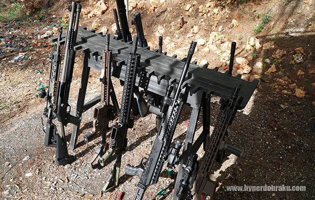 ライフルがガンラック