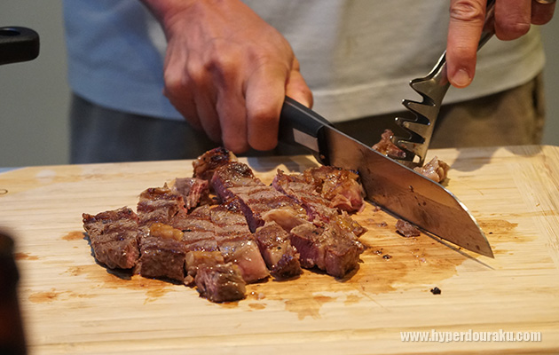 鉄板焼きのようなリッチなディナー