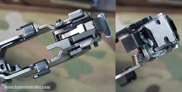 シャーシの後部突起