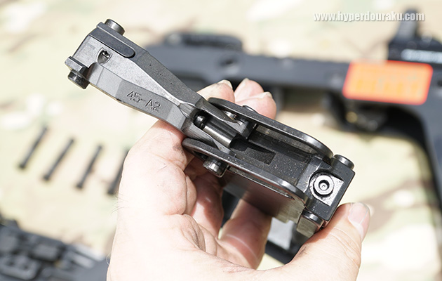 .45口径のボルト周り。