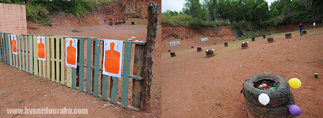 ペーパーターゲットが設置