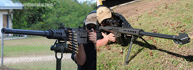 .50口径の重機関銃やアンチマテリアルライフル