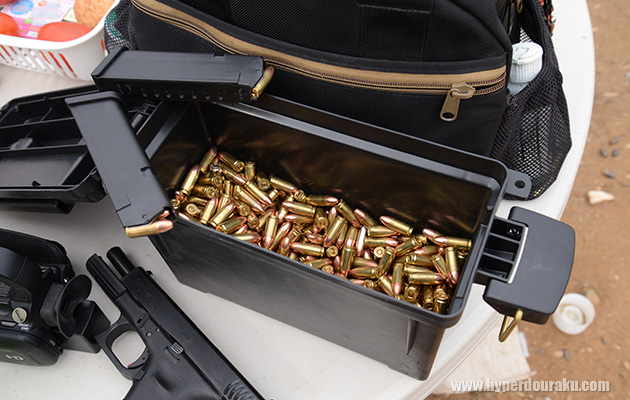 9mmルガー弾を貸してもらう