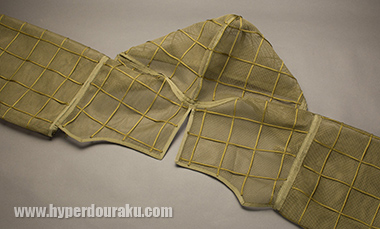 ショートタイプの背中