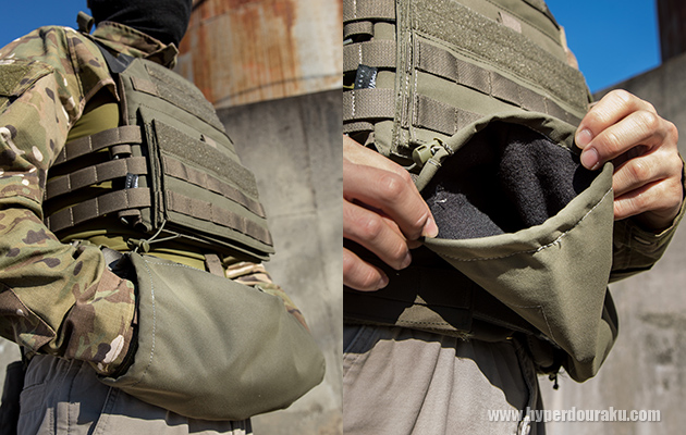 起毛素材を内蔵