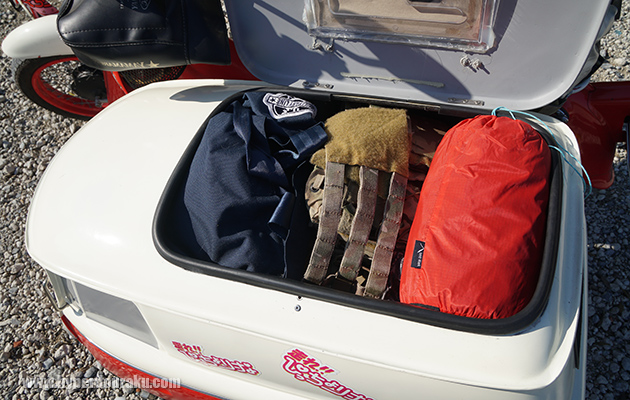 ルーフをオープン