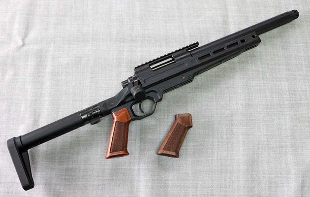 マルイ製VSR-ONE用の木製グリップ