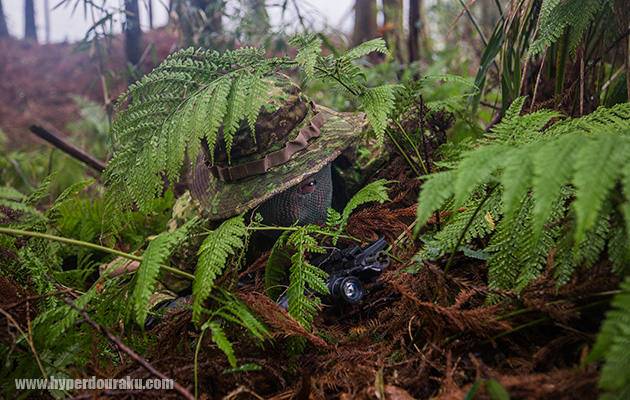 効果的な迷彩パターンが勝敗に影響する