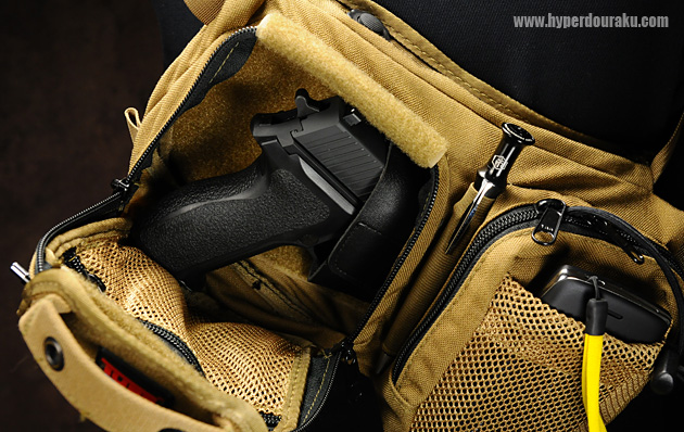 コンシールドキャリーのために作られたウエストバッグ