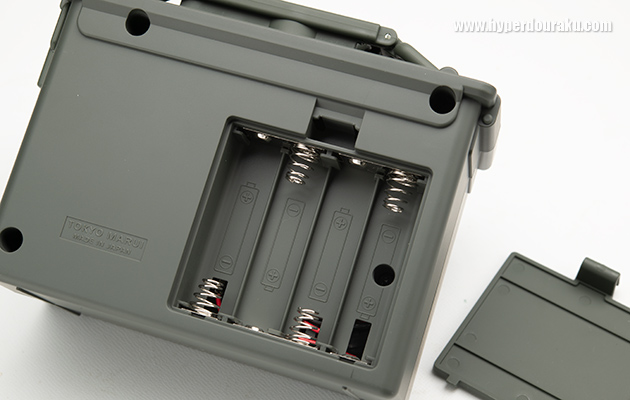 単三電池4本で駆動