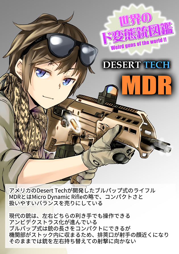 世界のド変態銃図鑑 Vol.38 DESERT TECH MDR 1